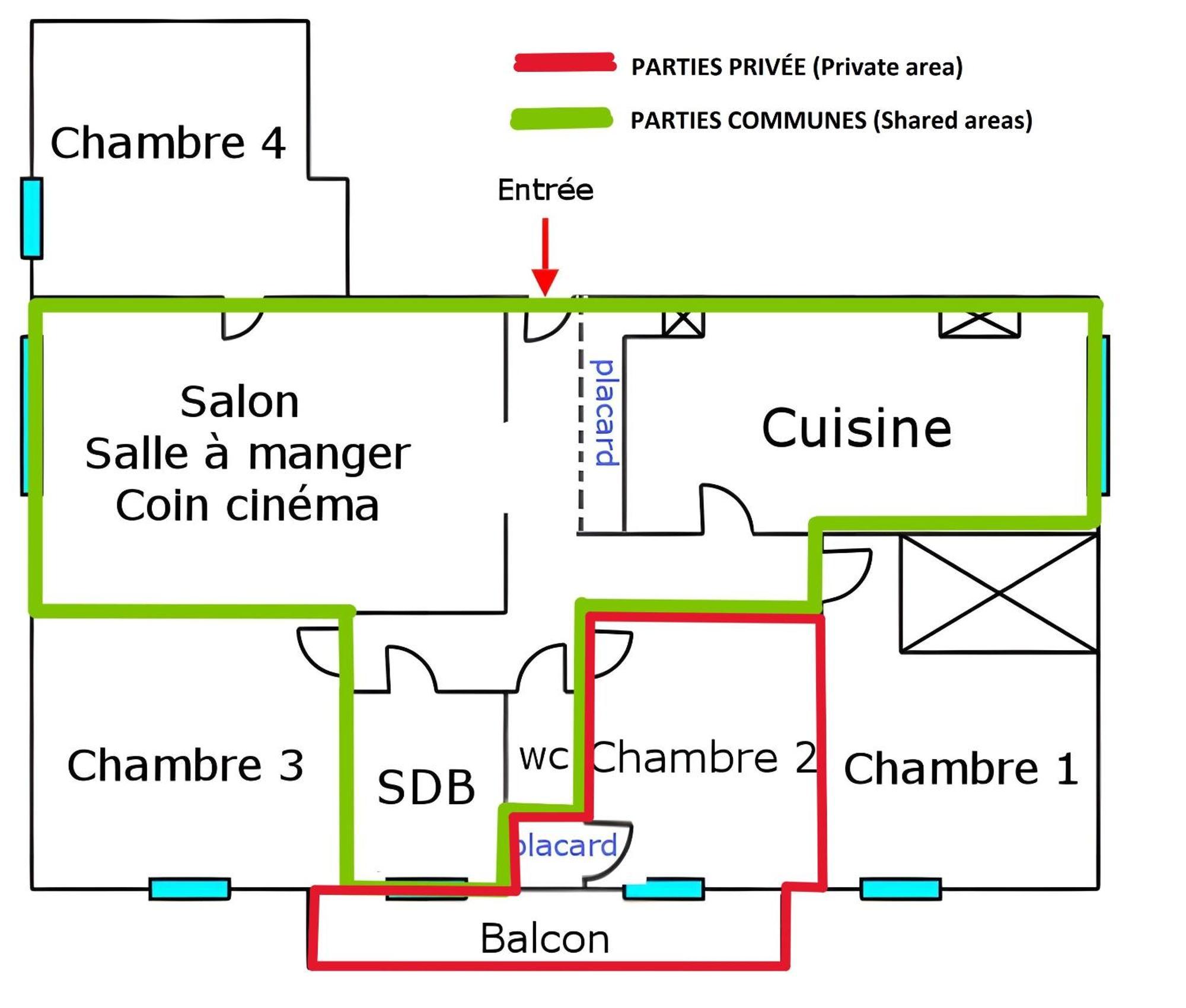 Chambre En Colocation Fille, Proche Mer, Climatisation Toulon Oda fotoğraf